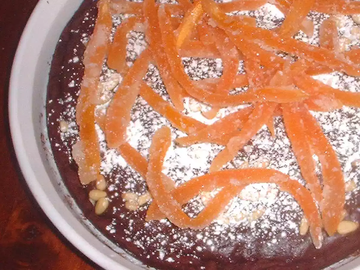 Chocolate, Orange and Pine Nut Tart from Hotel Chocolat's 101 Best Loved Chocolate Recipes