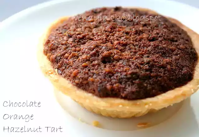 Chocolate orange hazelnut tart recipe