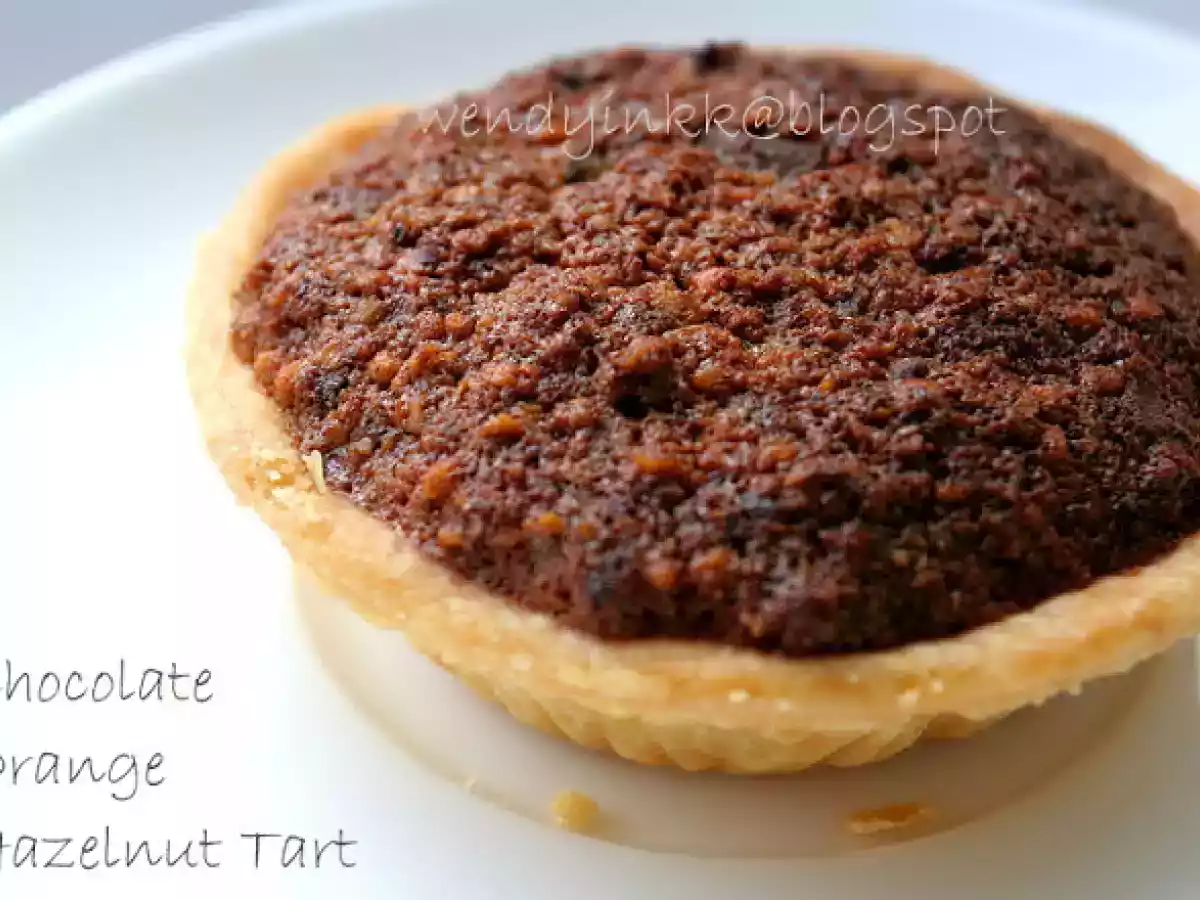 Chocolate Orange Hazelnut Tart
