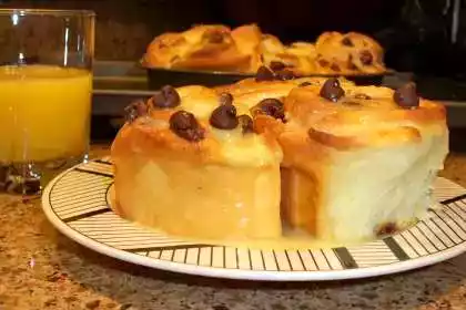 Chocolate Orange Sweet Rolls with Orange Glaze