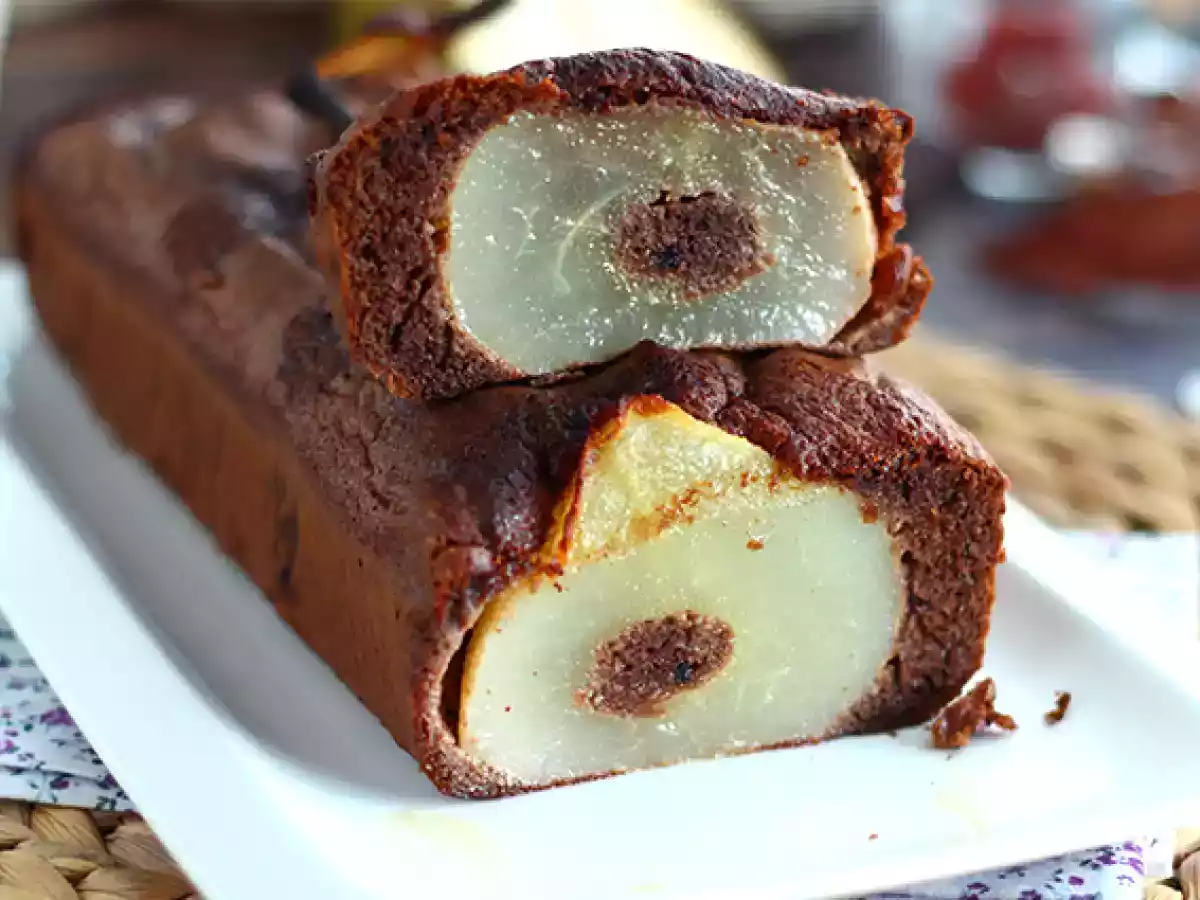 Chocolate pear cake