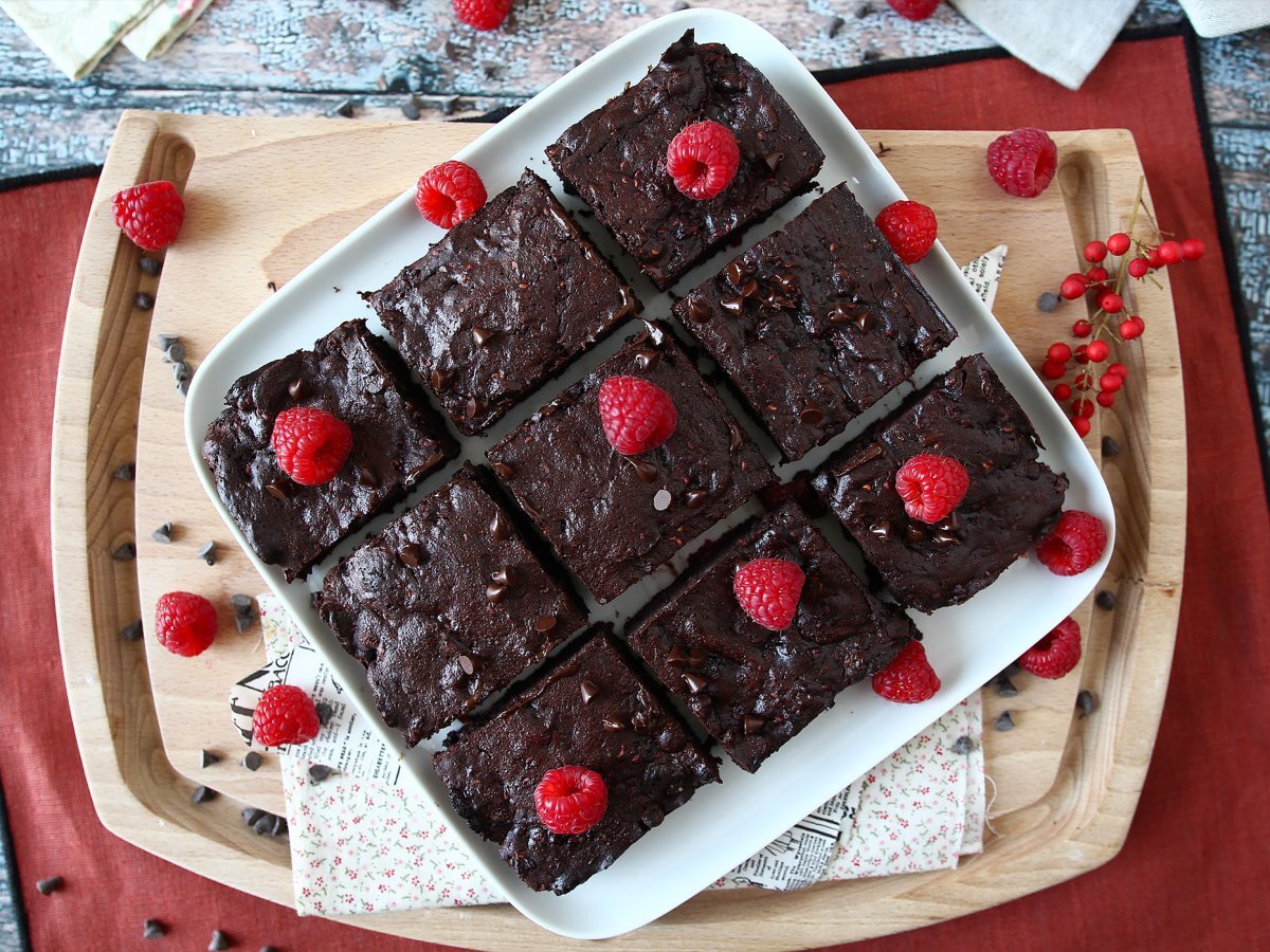 Chocolate raspberry brownies - photo 2