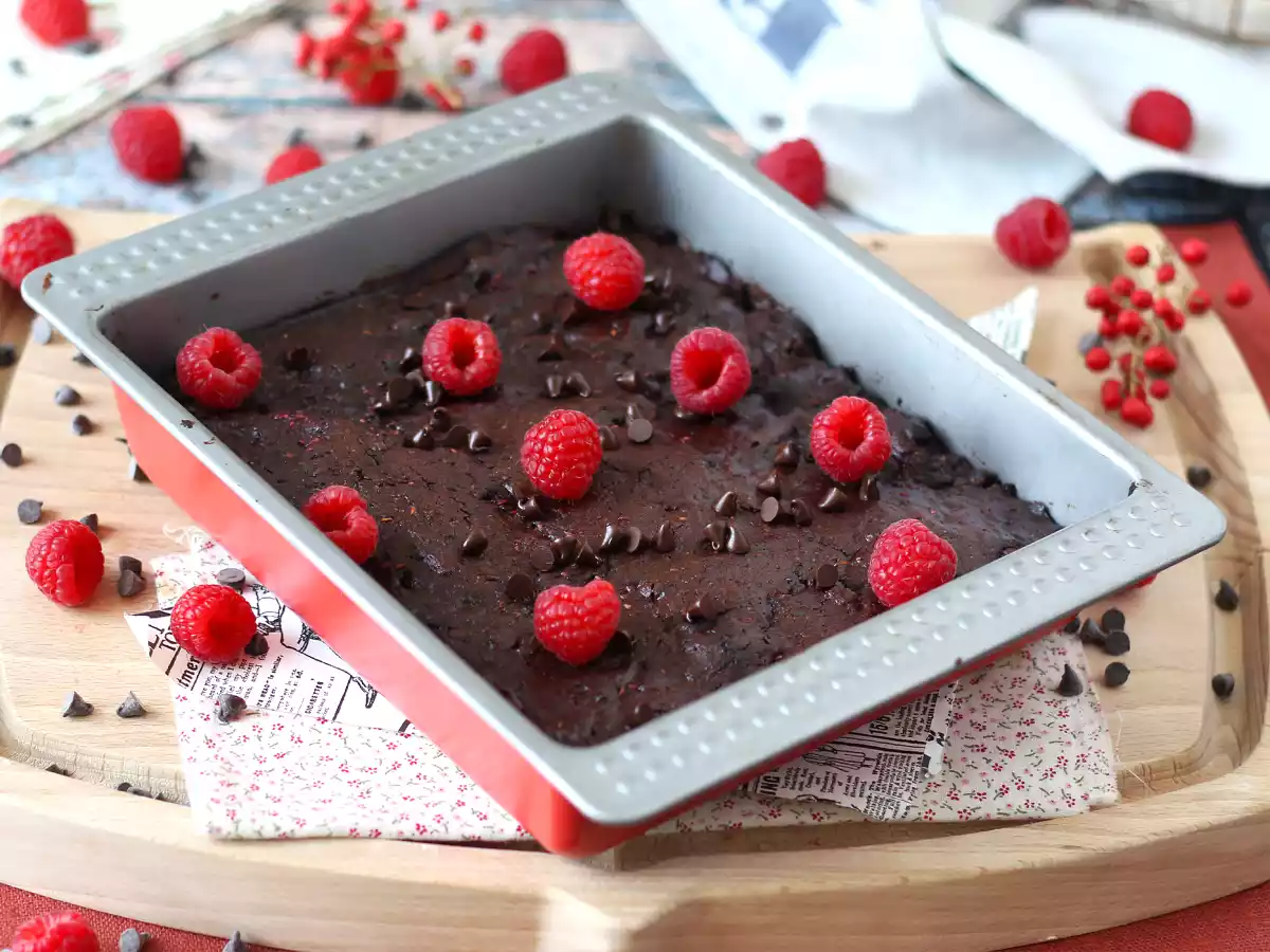 Chocolate raspberry brownies - photo 4