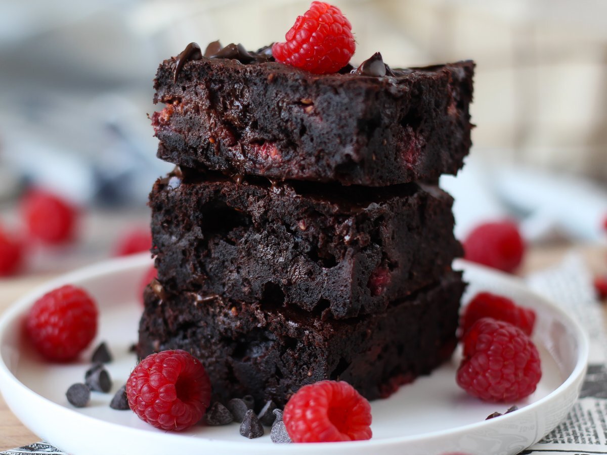 Chocolate raspberry brownies - photo 5