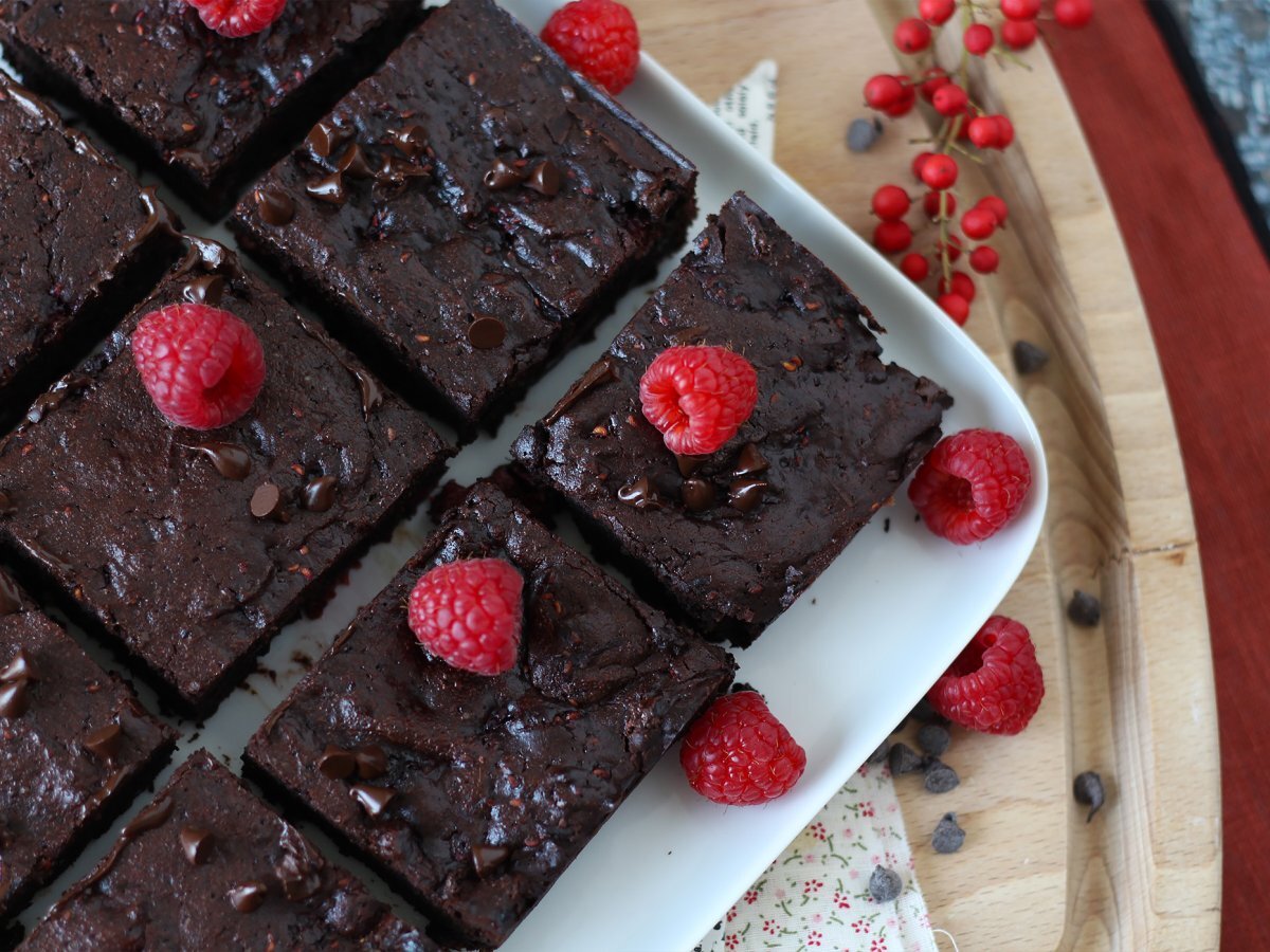 Chocolate raspberry brownies - photo 6