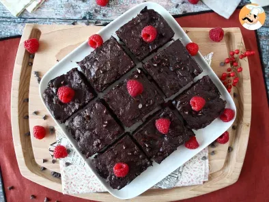 Chocolate raspberry brownies, photo 2