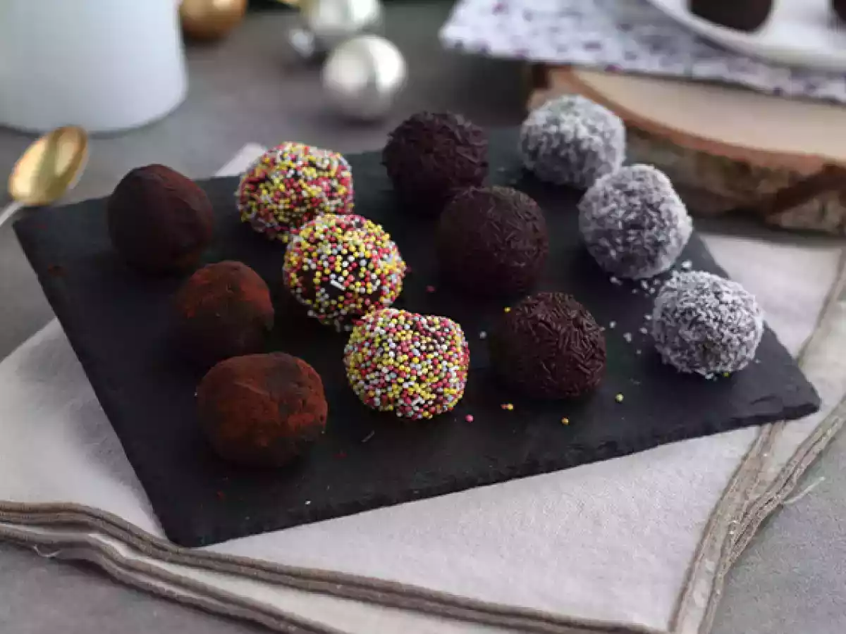 Chocolate truffles coated - photo 5