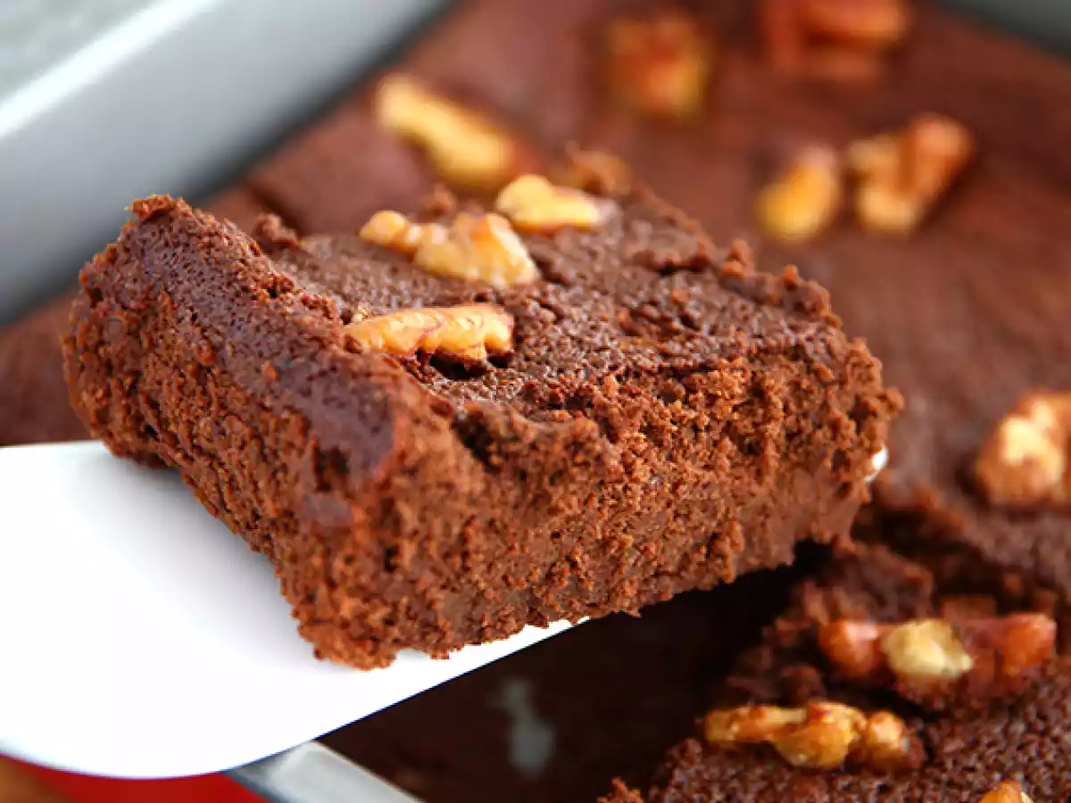 Chocolate zucchini brownies without butter! - photo 3