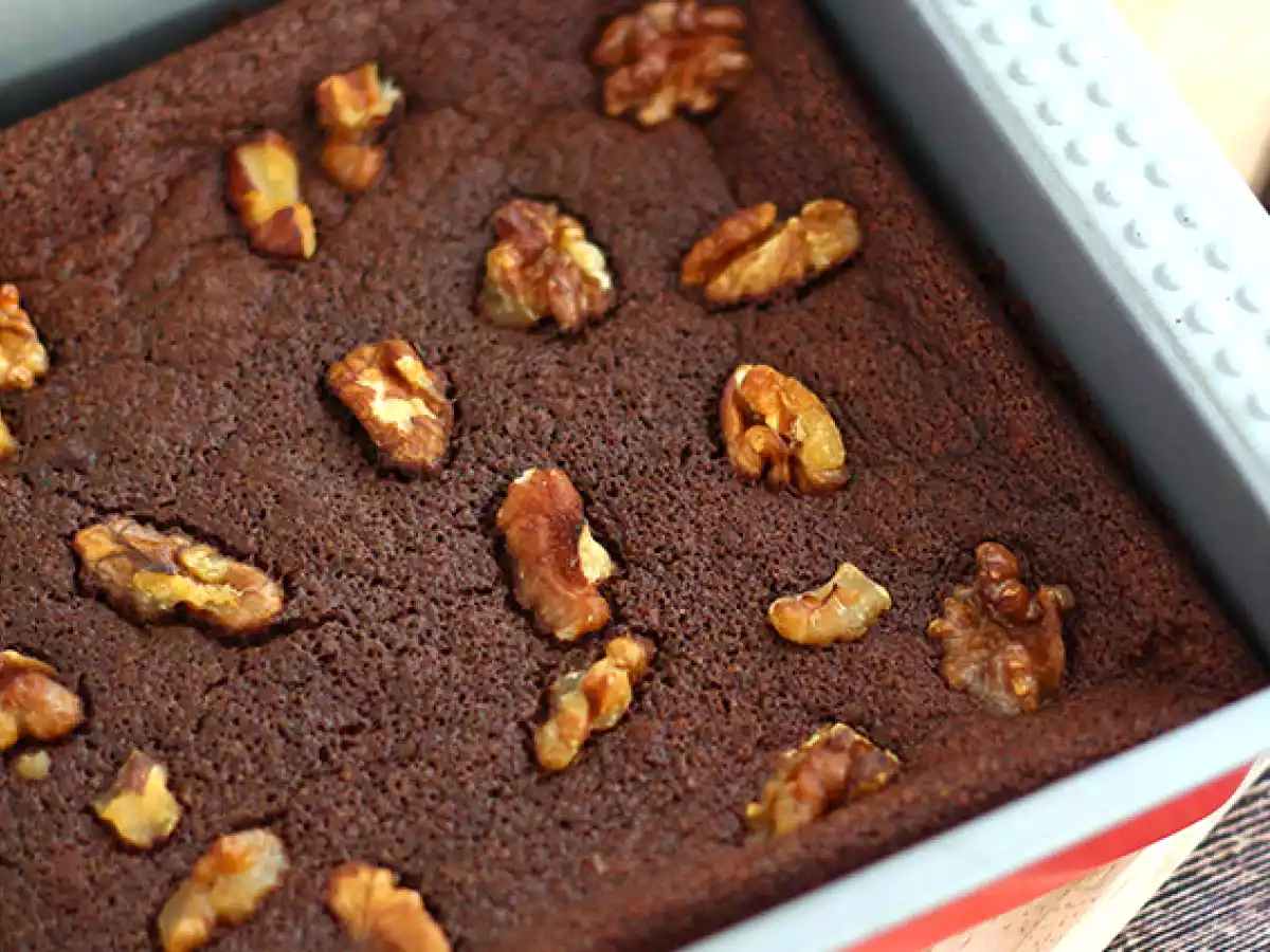 Chocolate zucchini brownies without butter! - photo 4