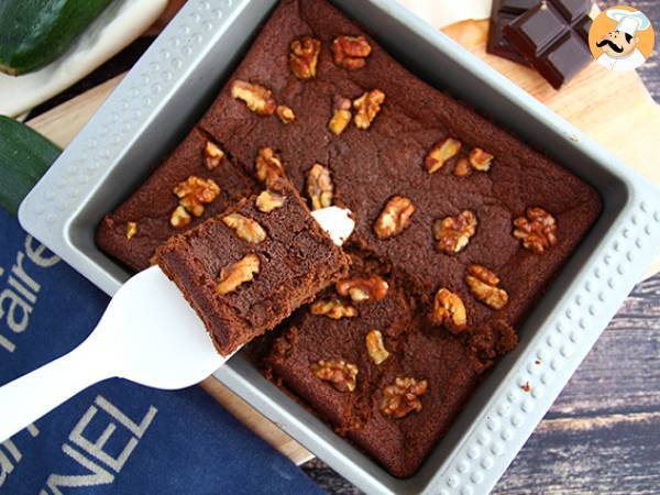 Chocolate zucchini brownies without butter! - photo 2