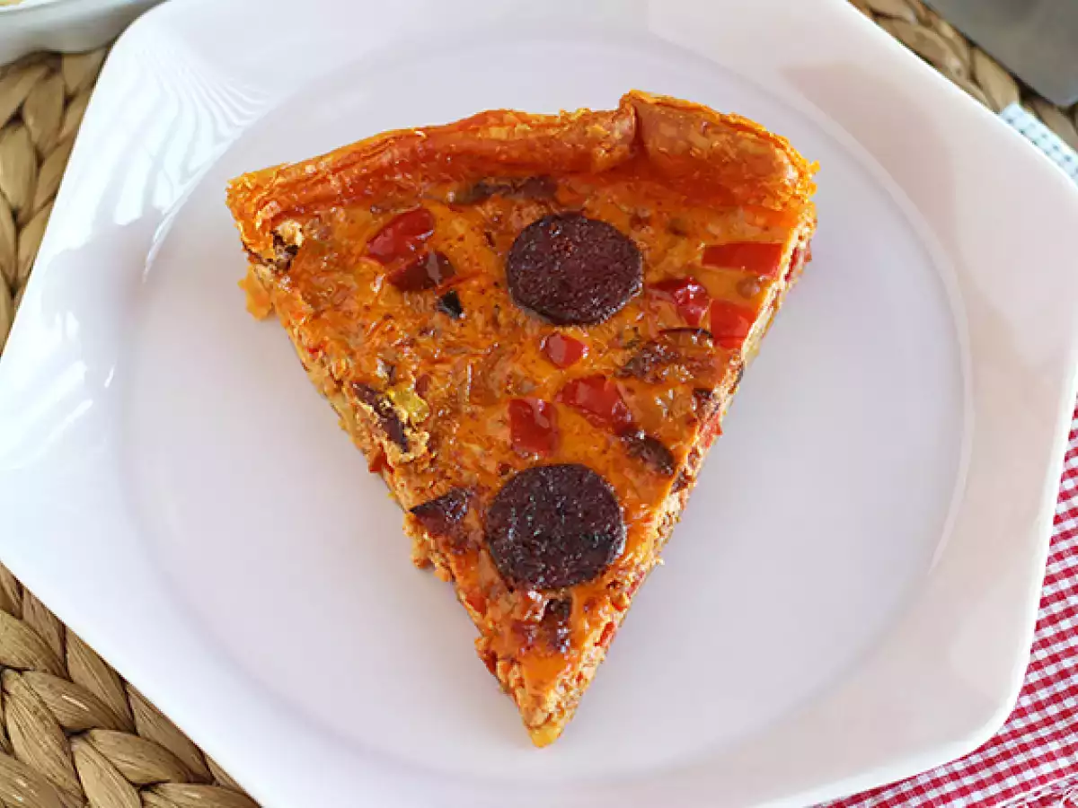 Chorizo and bell pepper quiche - photo 4