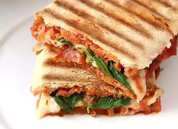 Chorizo and emmental cheese panini recipe
