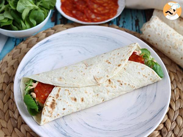 Chorizo, avocado, and tomato wrap sandwich - photo 2