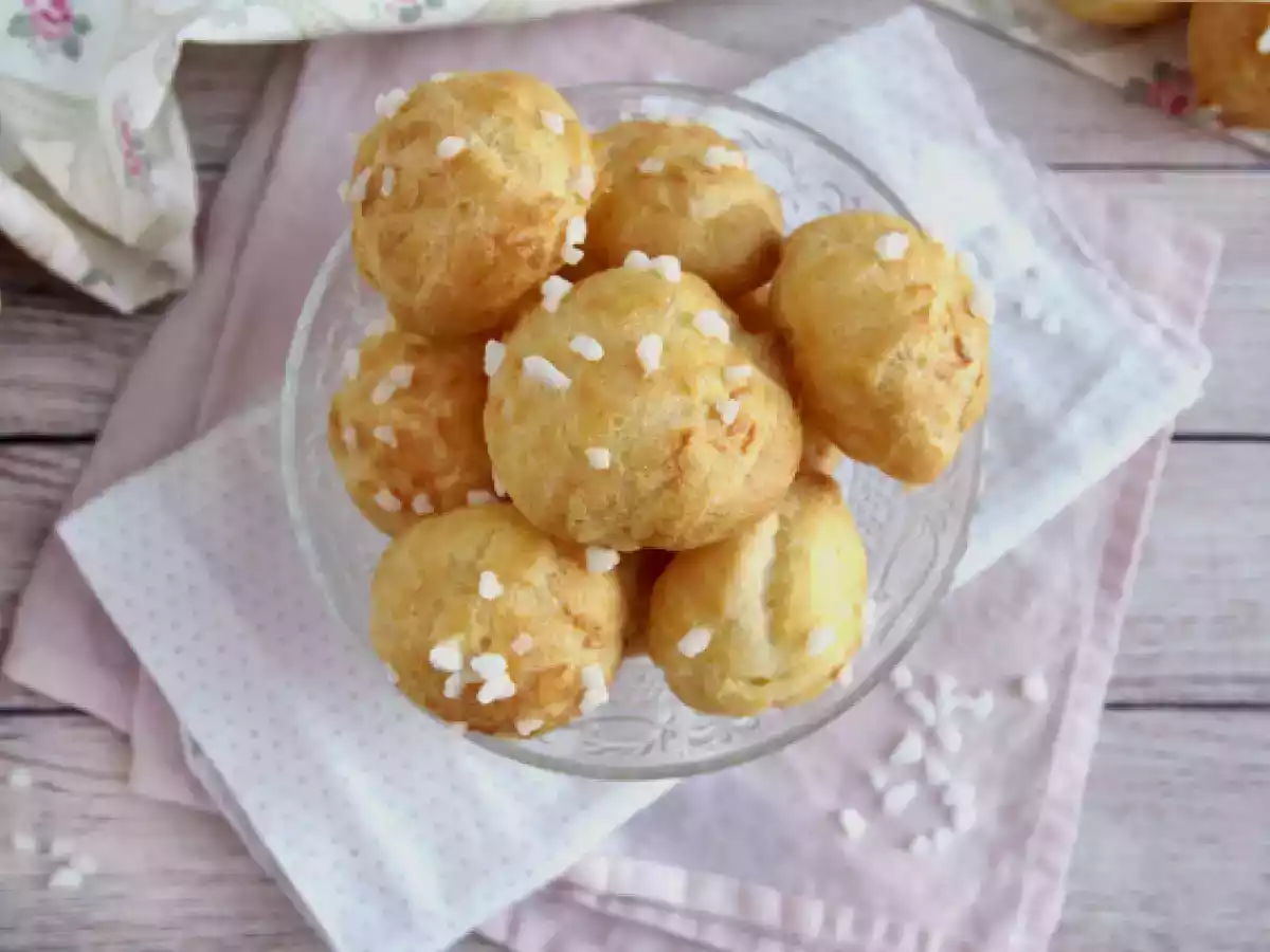 Chouquettes: choux pastry with pearl sugar - photo 5