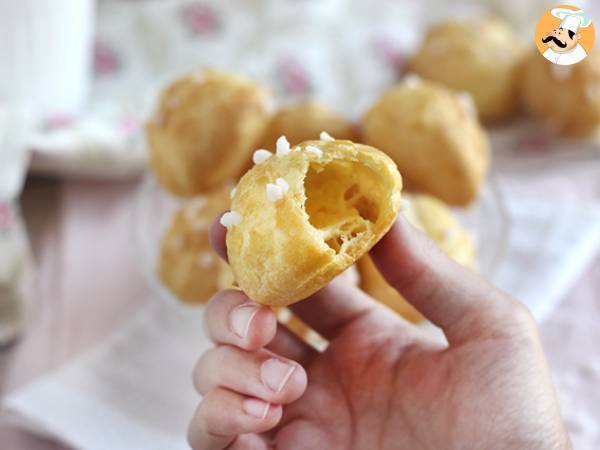 Chouquettes: choux pastry with pearl sugar - photo 2