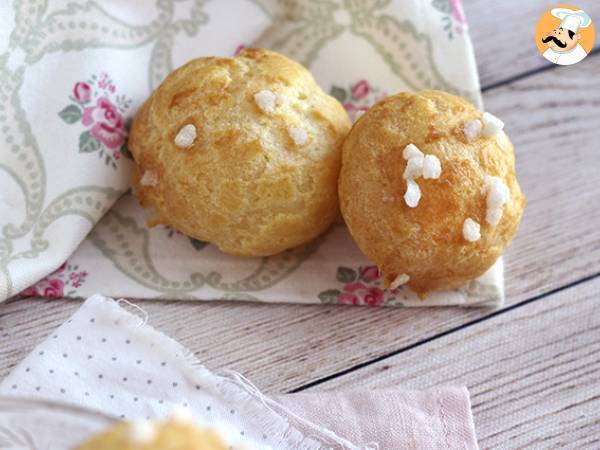 Chouquettes: choux pastry with pearl sugar - photo 3