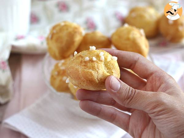 Chouquettes: choux pastry with pearl sugar - photo 4