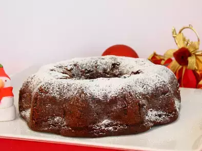 Baked plum cake