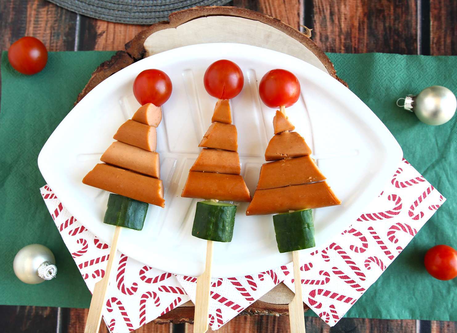 Christmas tree skewers Recipe Petitchef