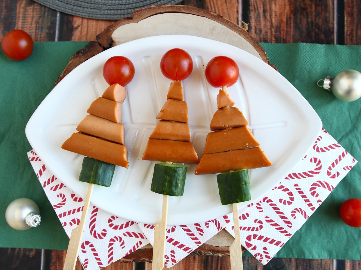 Christmas tree skewers