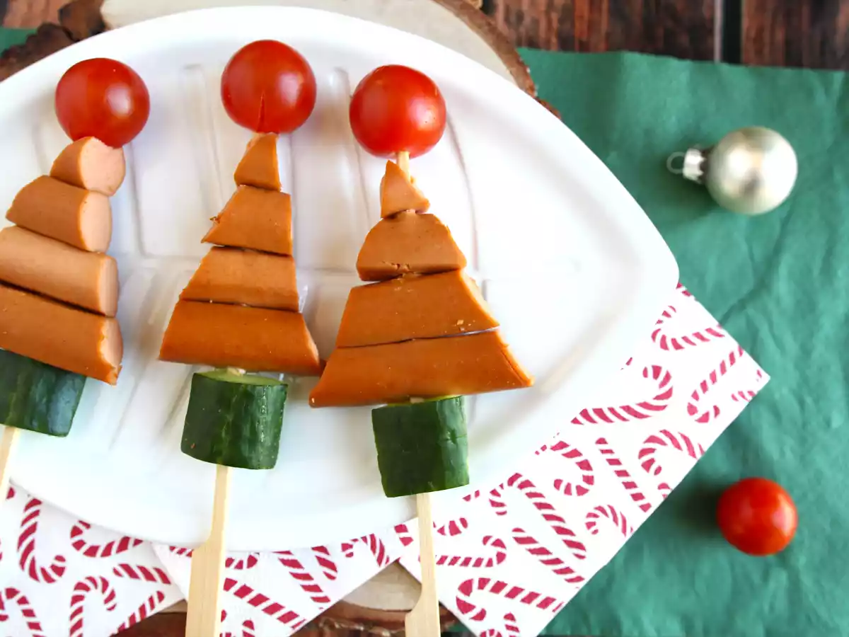 Christmas tree skewers: the extra easy and quick appetizer for christmas! - photo 3