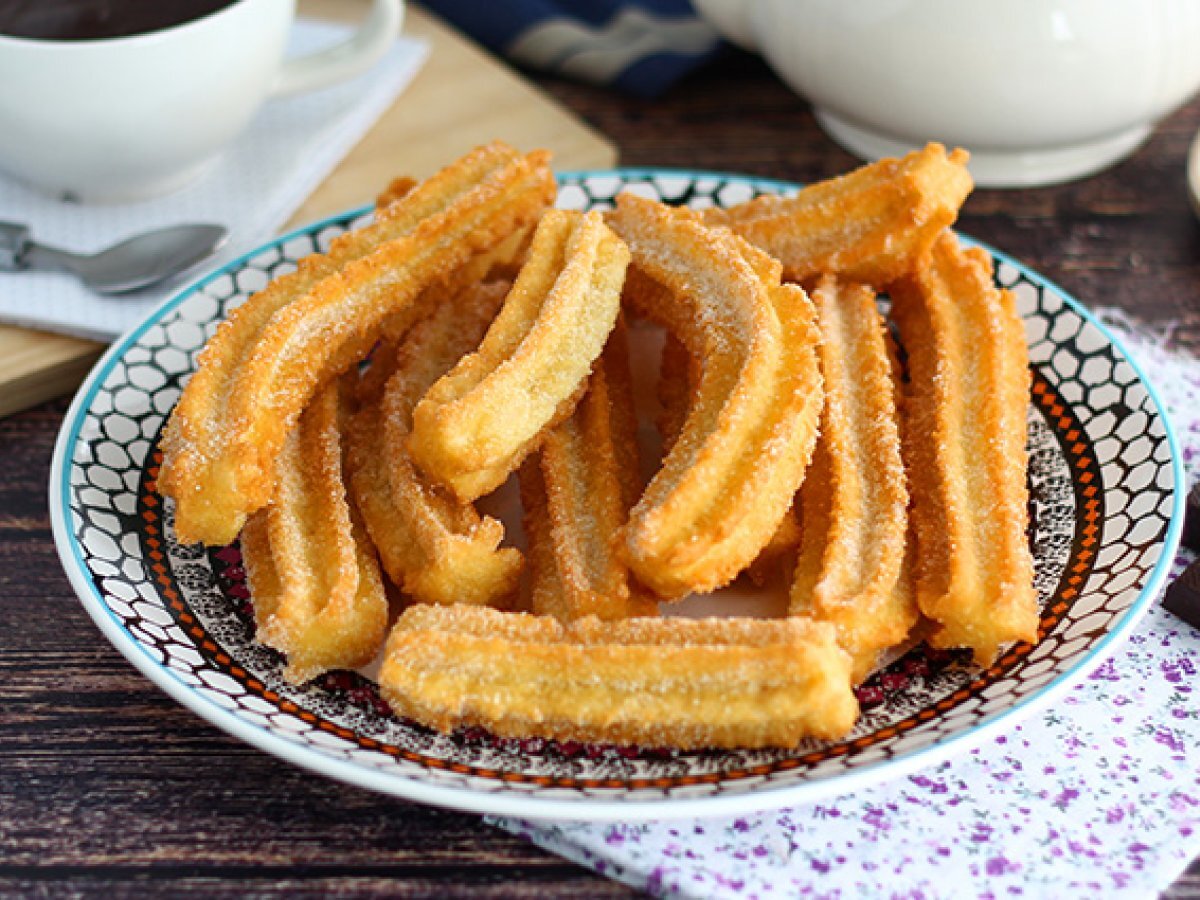 Churros crunchy and light