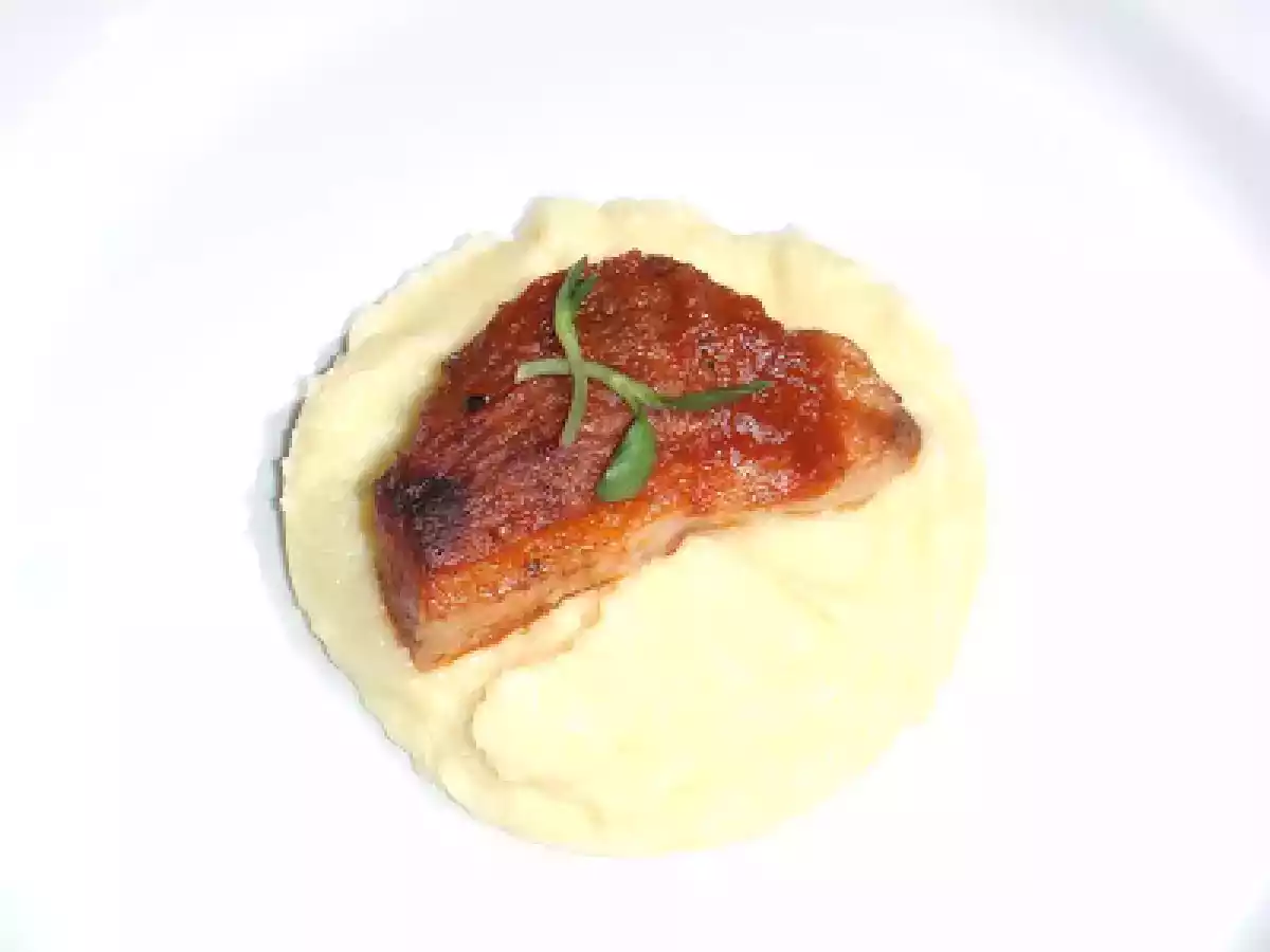 Cider Braised Pork Belly with Yukon Gold Puree - photo 3