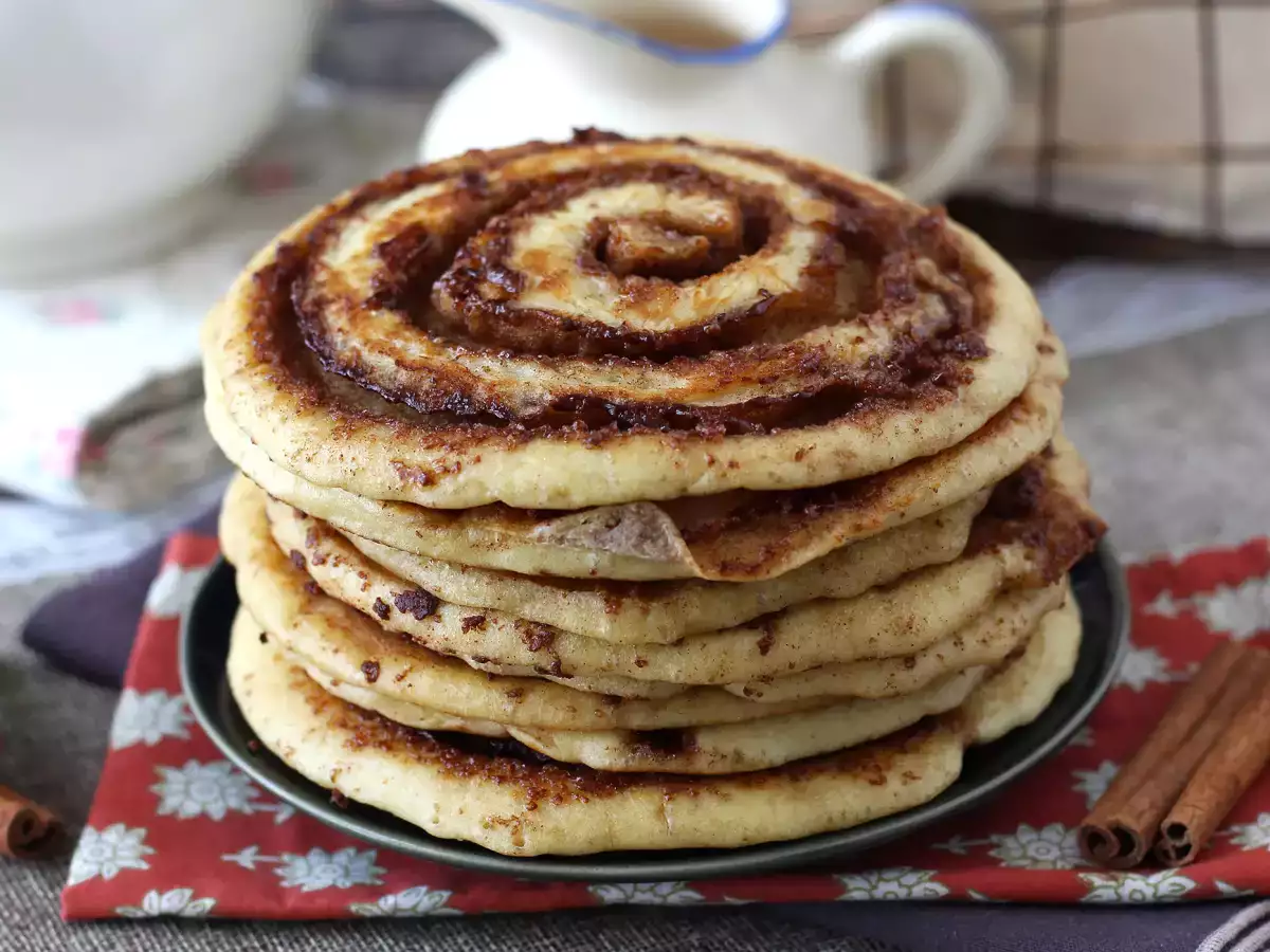 Cinnamon roll pancakes, for cinnamon lovers - photo 2