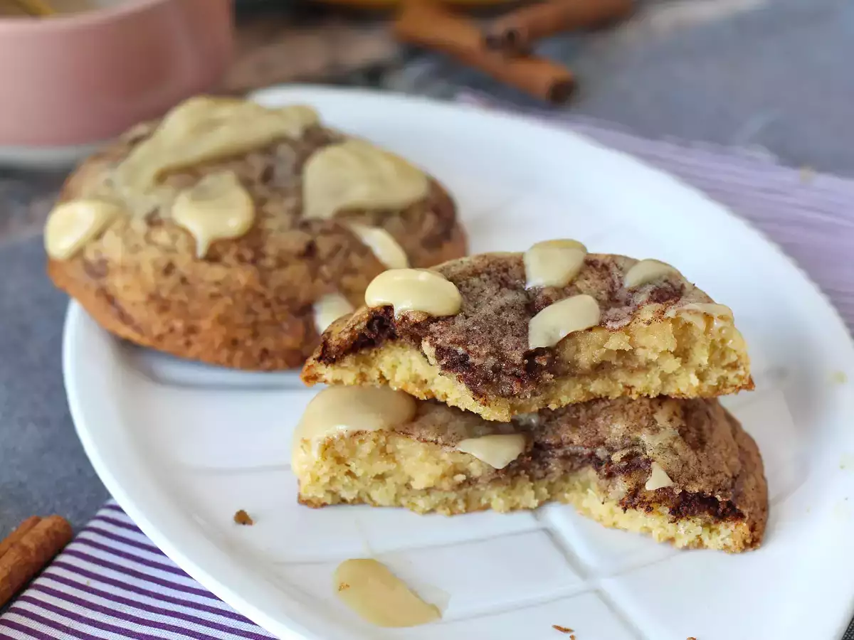 Cinnamon roll-style cookies, melt-in-your-mouth and crunchy with cinnamon flavour - photo 4