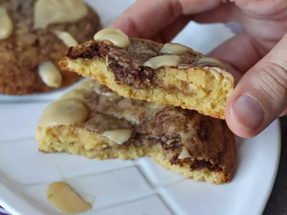 Cinnamon roll-style cookies, melt-in-your-mouth and crunchy with cinnamon flavour - photo 6