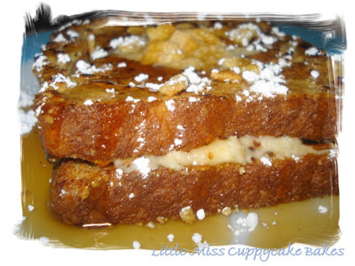 Cinnamon Toast Crunch French Toast with Vanilla Cream Cinnamon Crunch Filling