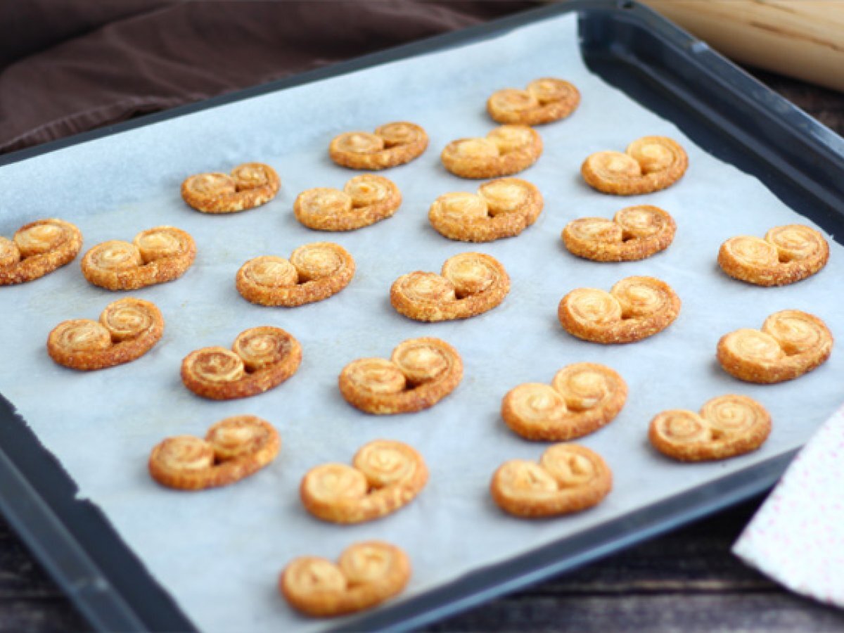 Classic French palmier cookies