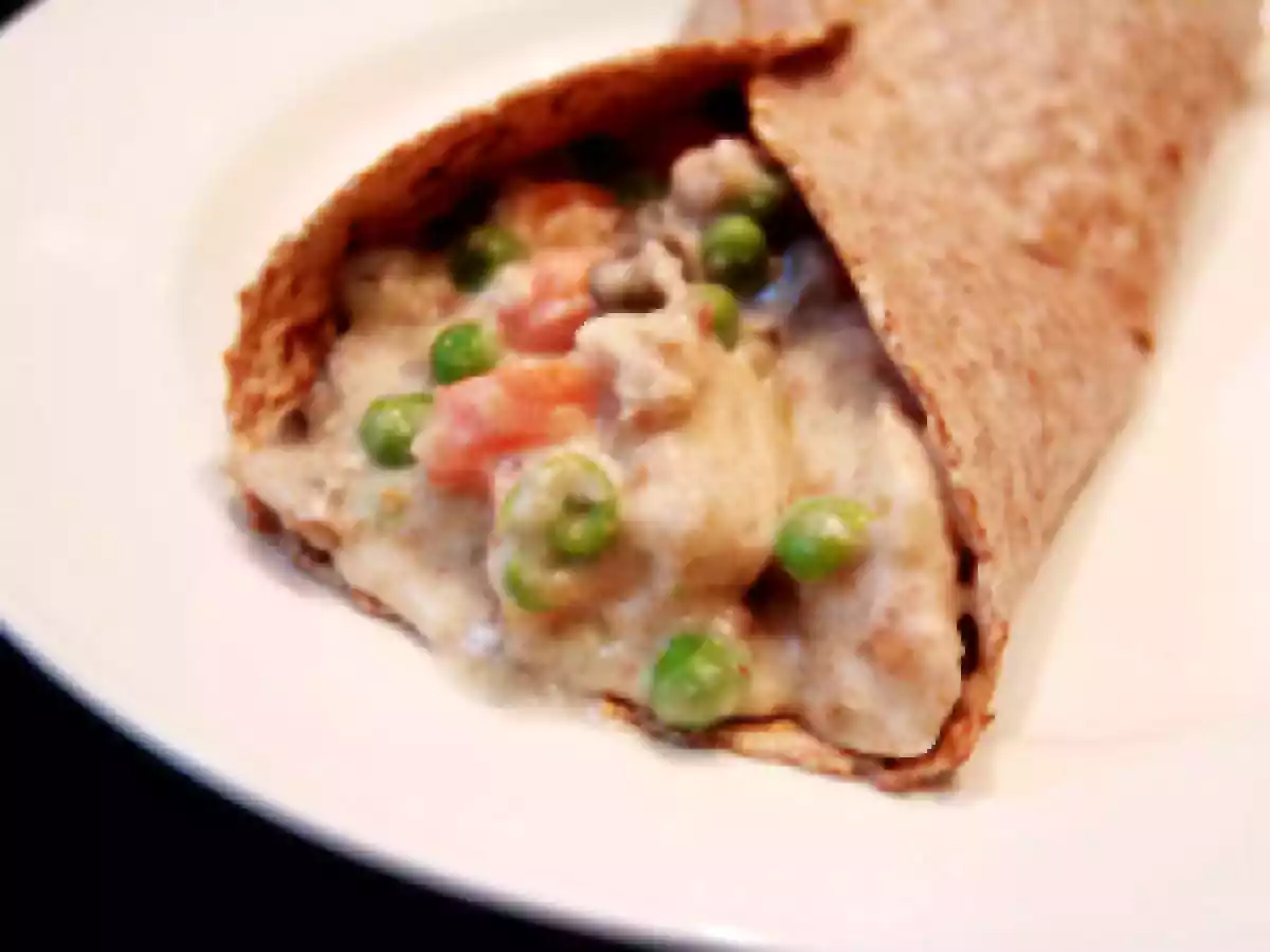 Clean Eating Chicken Ala King Wrap
