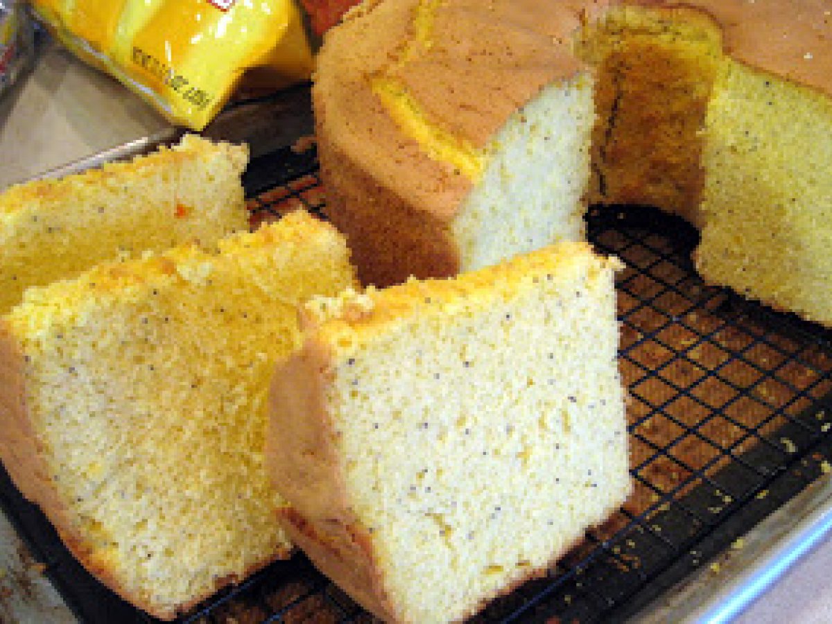 Clementine Poppy Seed Chiffon Cake