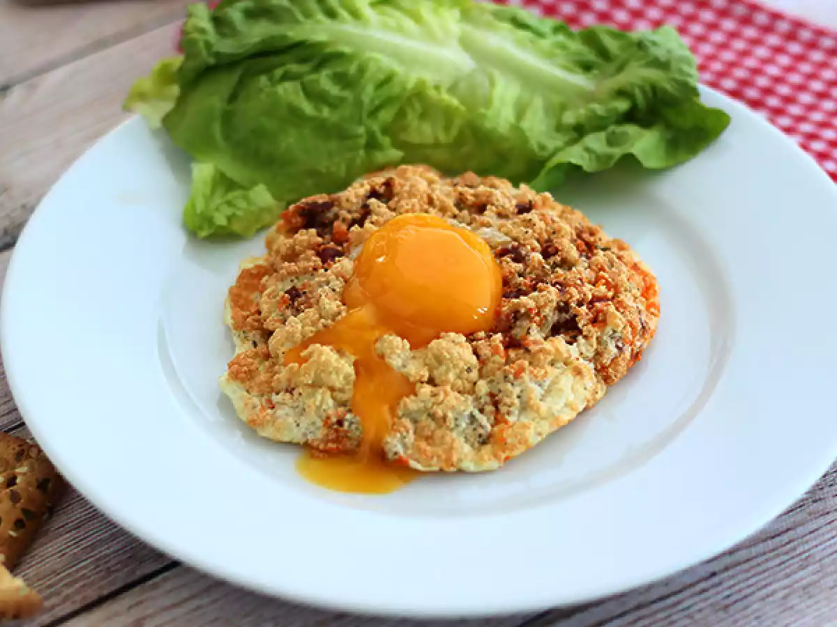 Cloud eggs with chorizo