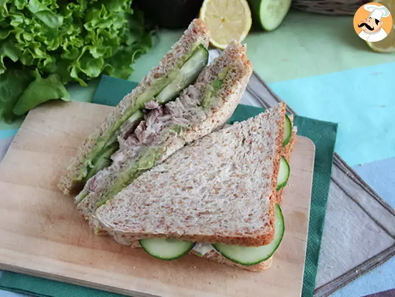Club sandwich with tuna and avocado - photo 4