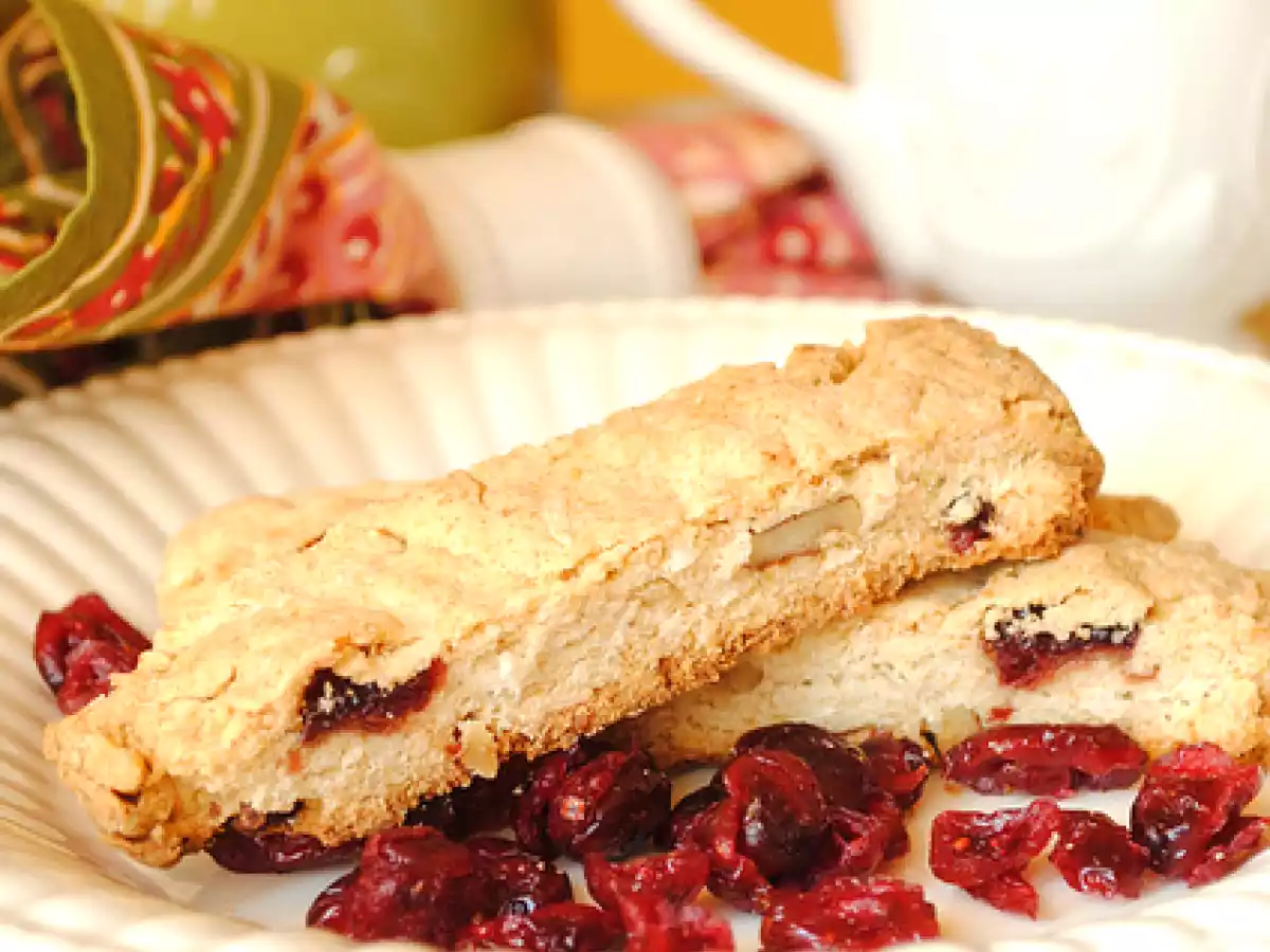 Coconut, Cranberry and Walnut Biscotti