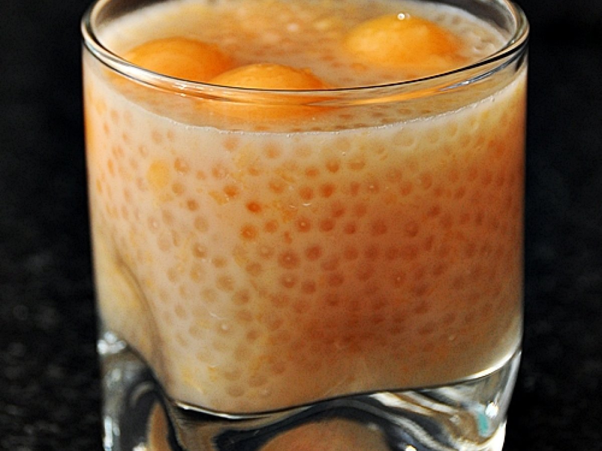 Coconut Milk, Melon with Sago Dessert - photo 3