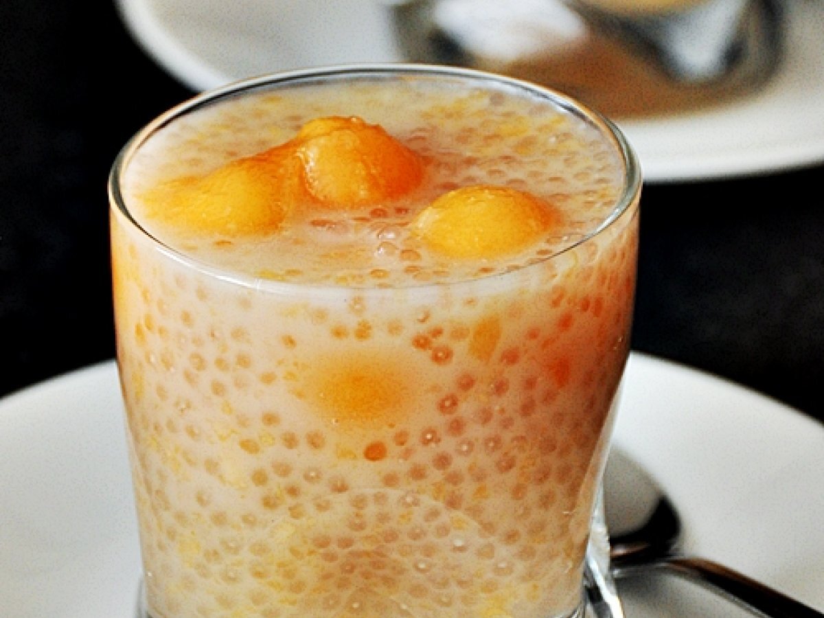 Coconut Milk, Melon with Sago Dessert - photo 4