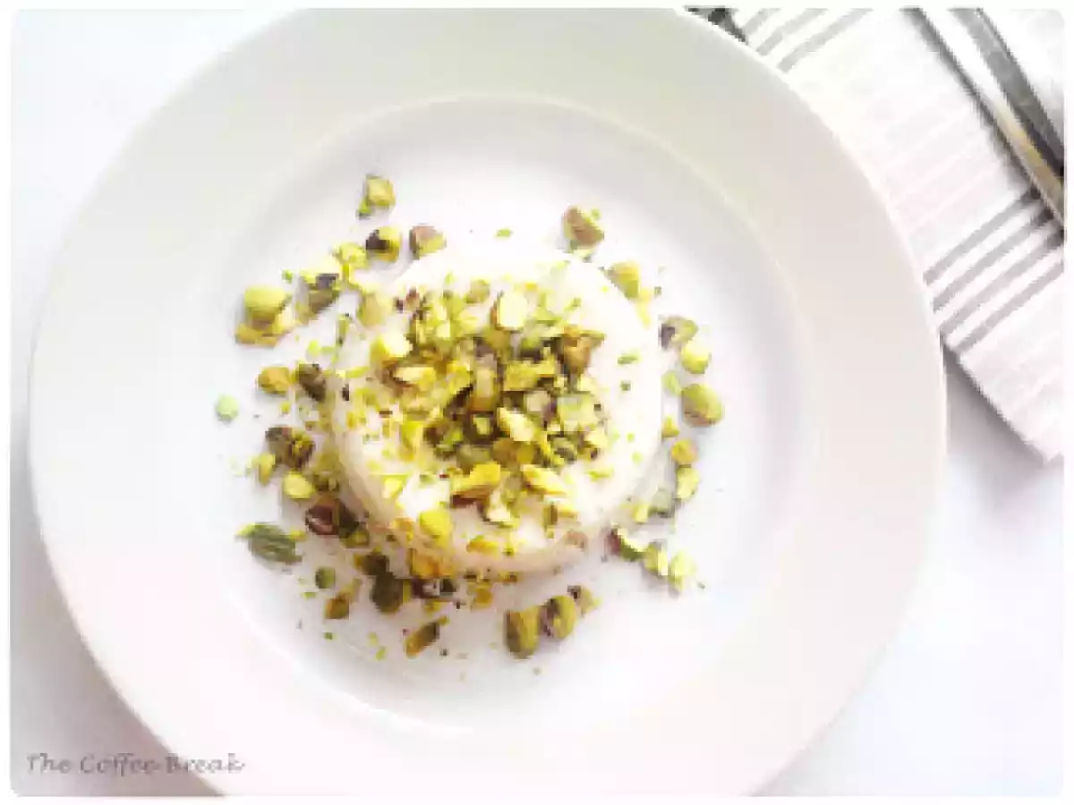 Coconut Panna Cotta with Chopped Pistachios - photo 2