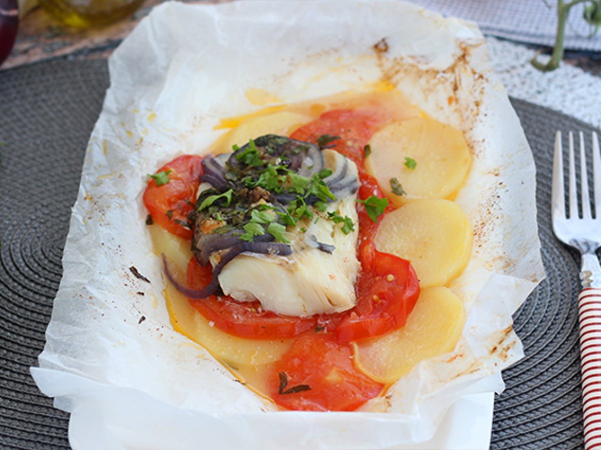 Cod fish in parchment - photo 2