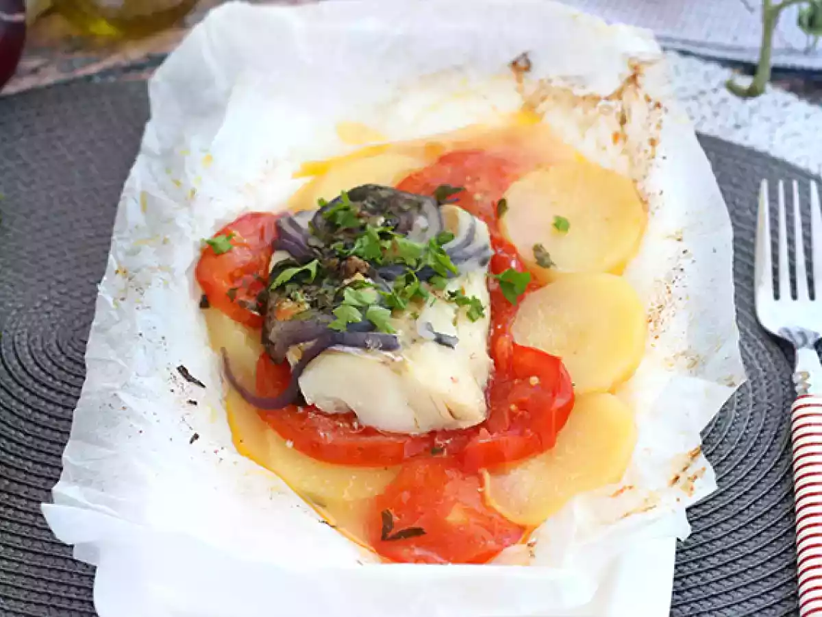 Cod fish in parchment - photo 2