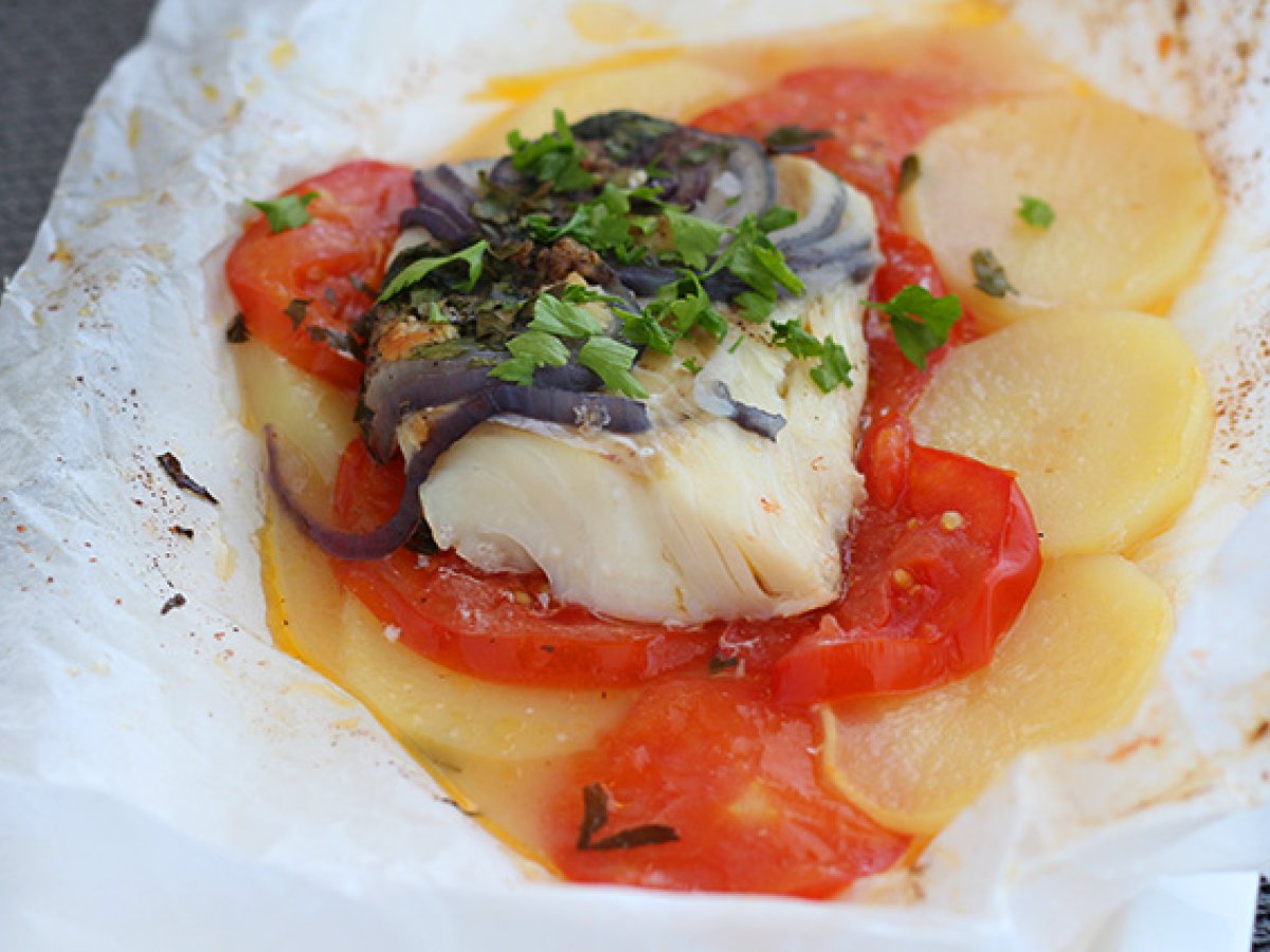 Cod fish in parchment - photo 4