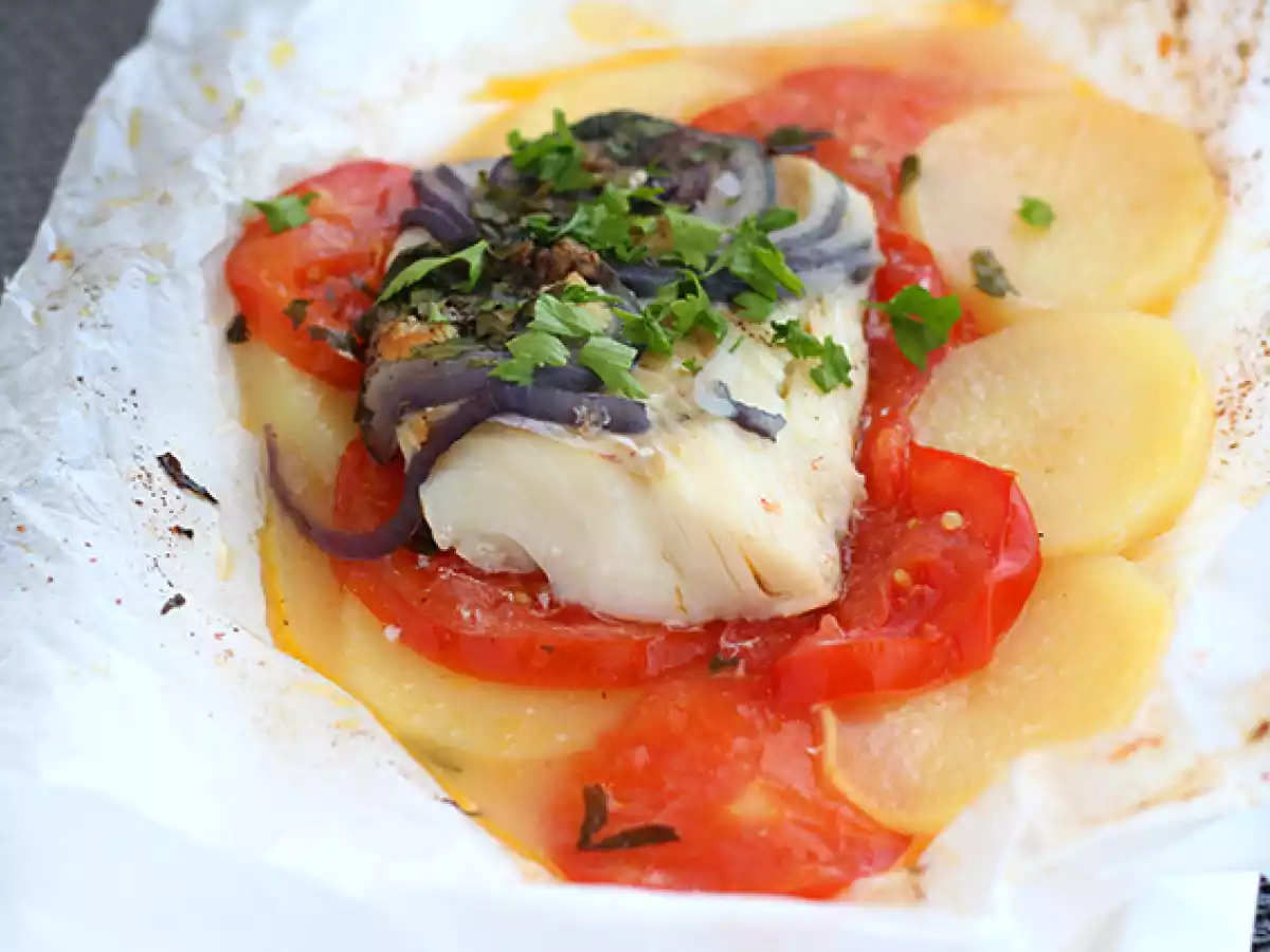 Cod fish in parchment - photo 4