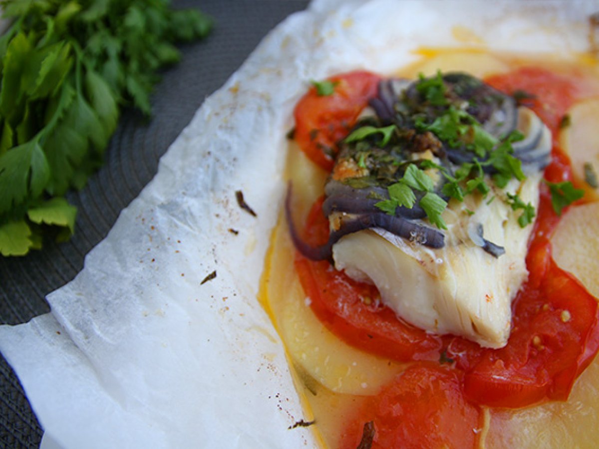 Cod fish in parchment - photo 5