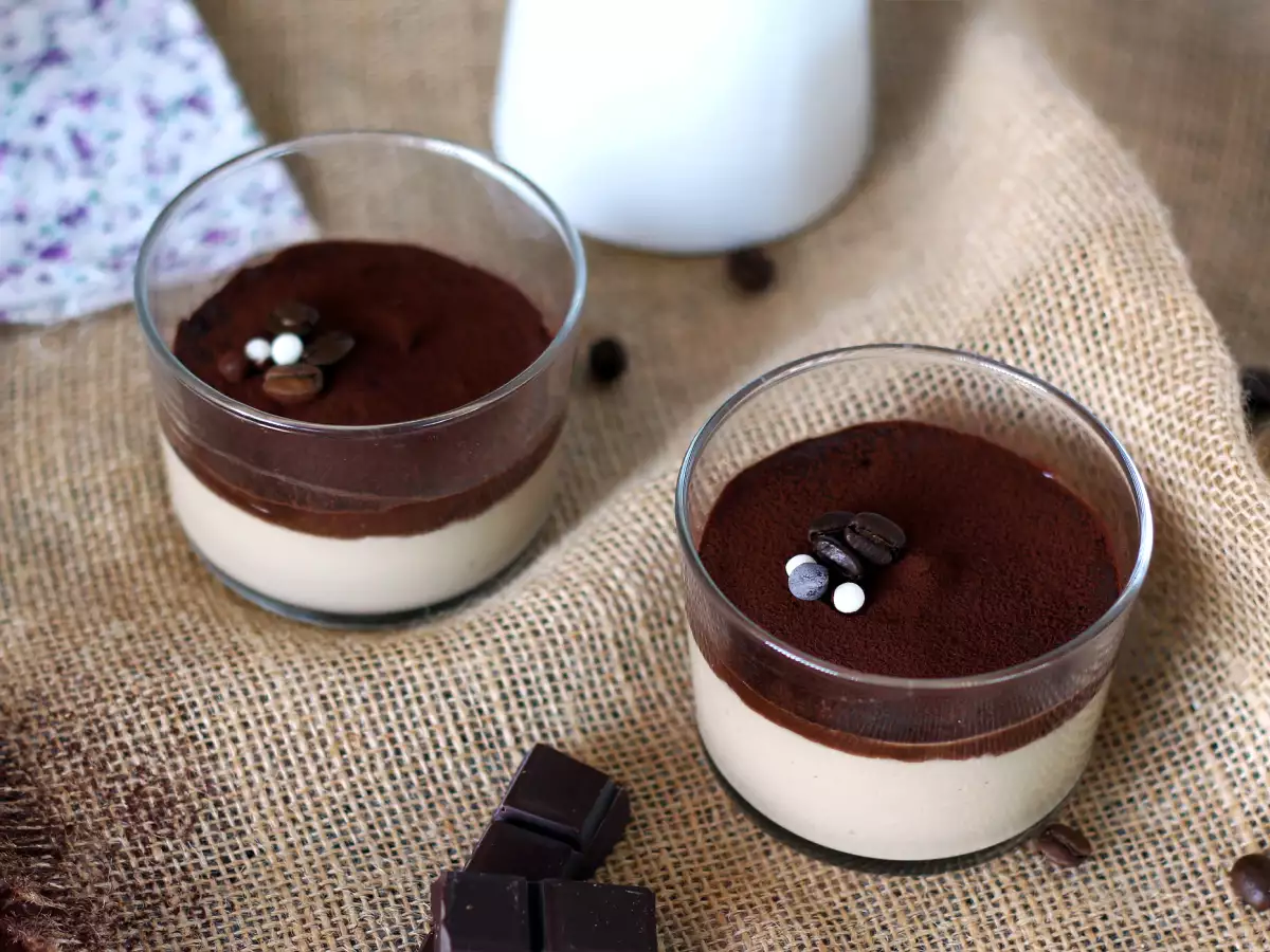 Coffee custard with ganache and cocoa - photo 3