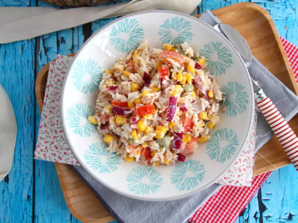 Composed Rice Salad (Easy and Quick) - photo 3