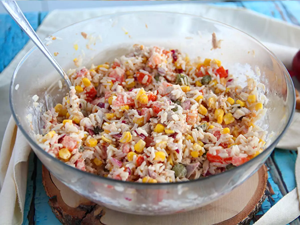 Composed Rice Salad (Easy and Quick) - photo 4