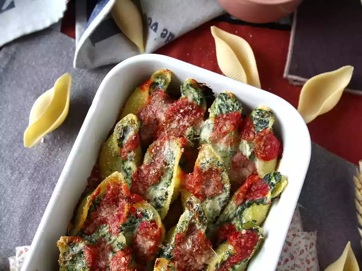 Conchiglioni stuffed with ricotta and spinach: the best way to eat pasta! - photo 3