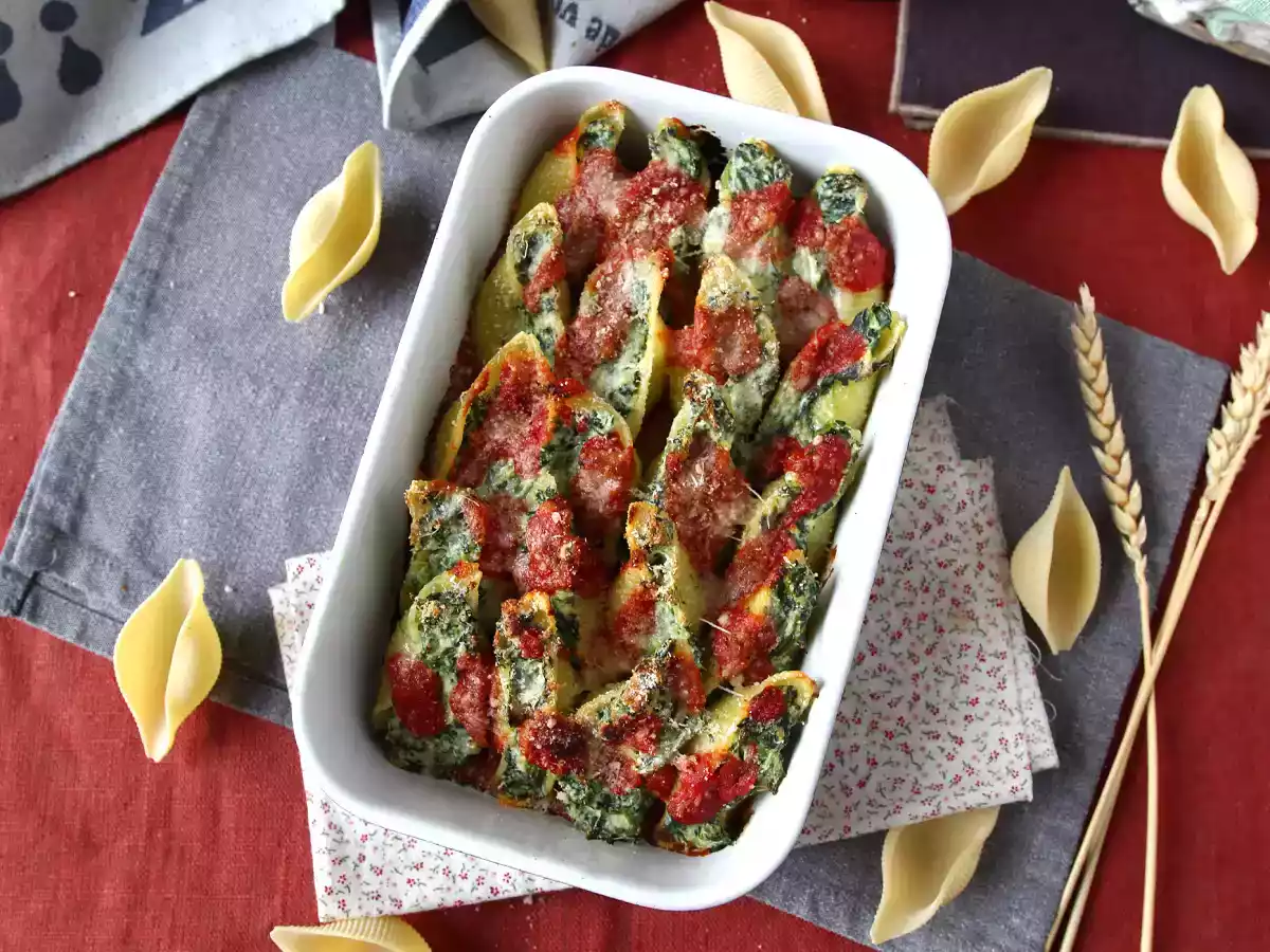 Conchiglioni stuffed with ricotta and spinach: the best way to eat pasta! - photo 6